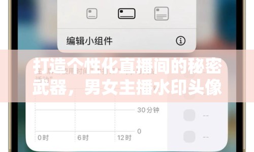 打造個性化直播間的秘密武器，男女主播水印頭像框圖片