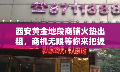 西安黃金地段商鋪火熱出租，商機(jī)無限等你來把握！