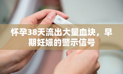 懷孕38天流出大量血塊，早期妊娠的警示信號