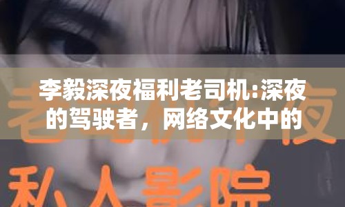 李毅深夜福利老司機(jī):深夜的駕駛者，網(wǎng)絡(luò)文化中的獨(dú)特現(xiàn)象
