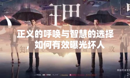 正義的呼喚與智慧的選擇，如何有效曝光壞人