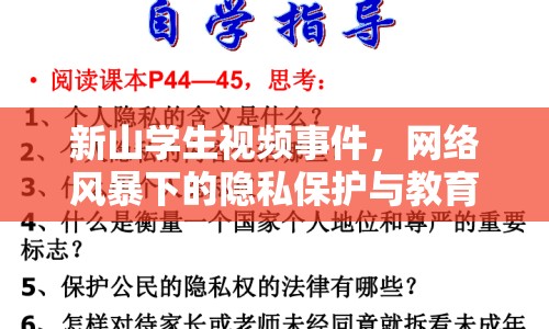 新山學生視頻事件，網(wǎng)絡風暴下的隱私保護與教育反思
