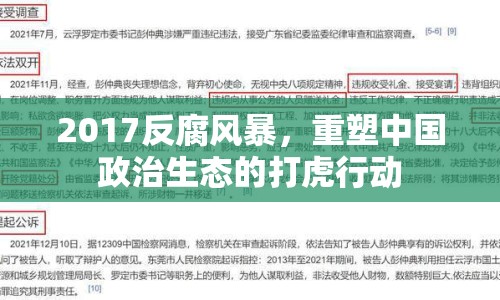 2017反腐風(fēng)暴，重塑中國(guó)政治生態(tài)的打虎行動(dòng)