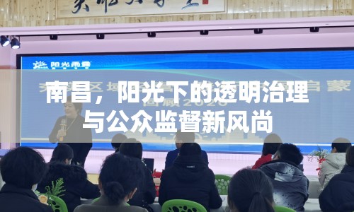 南昌，陽光下的透明治理與公眾監(jiān)督新風(fēng)尚