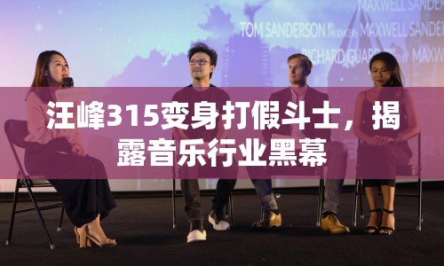 汪峰315變身打假斗士，揭露音樂行業(yè)黑幕