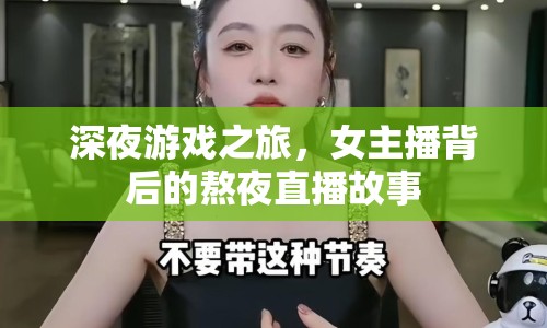 深夜游戲之旅，女主播背后的熬夜直播故事