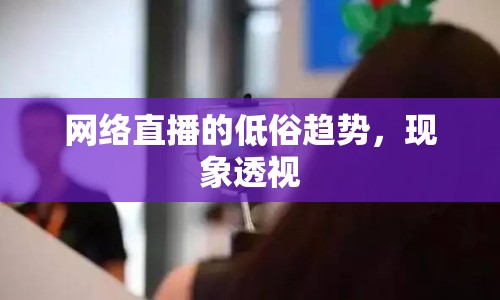 網(wǎng)絡(luò)直播的低俗趨勢(shì)，現(xiàn)象透視