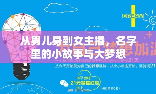 從男兒身到女主播，名字里的小故事與大夢想