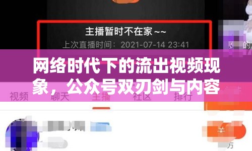 網(wǎng)絡(luò)時代下的流出視頻現(xiàn)象，公眾號雙刃劍與內(nèi)容生態(tài)的深度反思