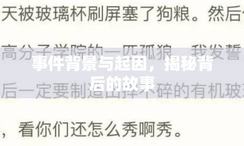事件背景與起因，揭秘背后的故事