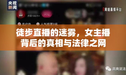 徒步直播的迷霧，女主播背后的真相與法律之網(wǎng)