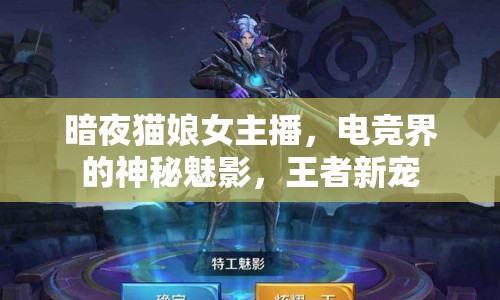 暗夜貓娘女主播，電競(jìng)界的神秘魅影，王者新寵