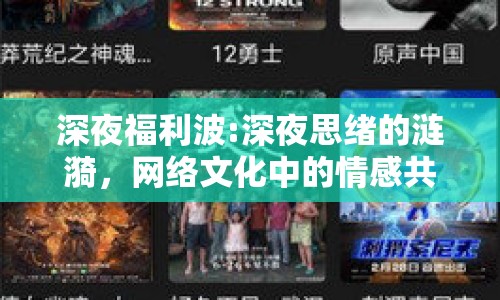 深夜福利波:深夜思緒的漣漪，網(wǎng)絡(luò)文化中的情感共鳴與社交互動