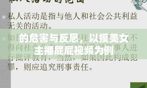 的危害與反思，以摸美女主播屁屁視頻為例