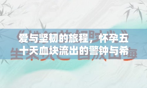 愛與堅(jiān)韌的旅程，懷孕五十天血塊流出的警鐘與希望