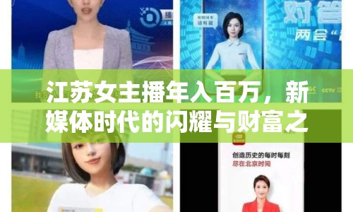 江蘇女主播年入百萬，新媒體時代的閃耀與財富之路