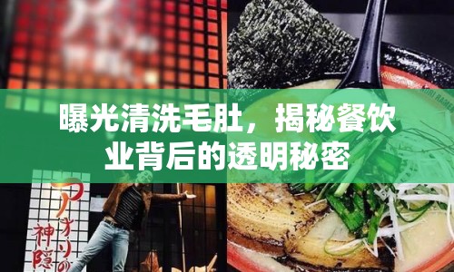 曝光清洗毛肚，揭秘餐飲業(yè)背后的透明秘密