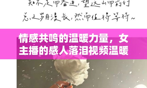 情感共鳴的溫暖力量，女主播的感人落淚視頻溫暖孤獨靈魂