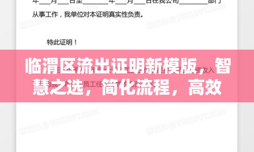 臨渭區(qū)流出證明新模版，智慧之選，簡化流程，高效辦理
