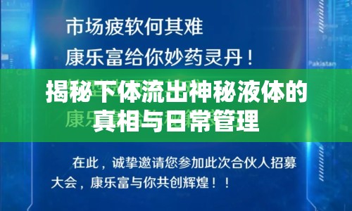 揭秘下體流出神秘液體的真相與日常管理