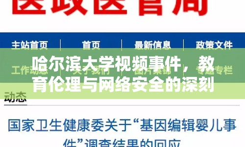 哈爾濱大學(xué)視頻事件，教育倫理與網(wǎng)絡(luò)安全的深刻反思