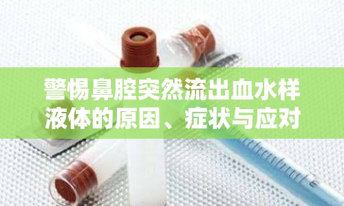 警惕鼻腔突然流出血水樣液體的原因、癥狀與應(yīng)對策略