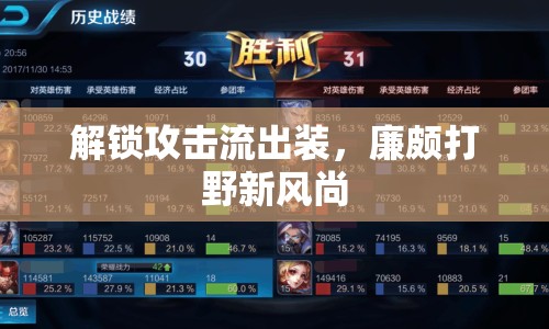 解鎖攻擊流出裝，廉頗打野新風(fēng)尚