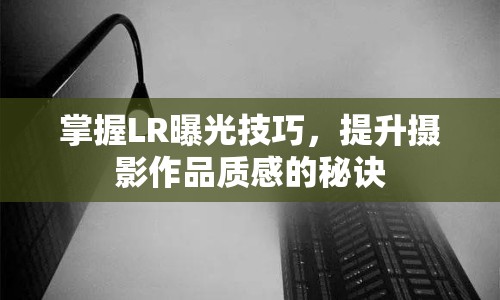 掌握LR曝光技巧，提升攝影作品質(zhì)感的秘訣
