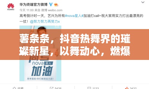 薯?xiàng)l條，抖音熱舞界的璀璨新星，以舞動(dòng)心，燃爆網(wǎng)絡(luò)
