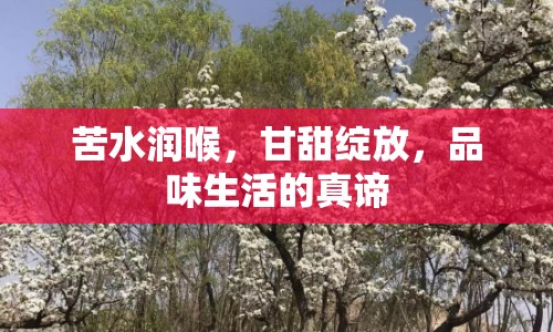 苦水潤喉，甘甜綻放，品味生活的真諦