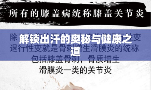 解鎖出汗的奧秘與健康之道