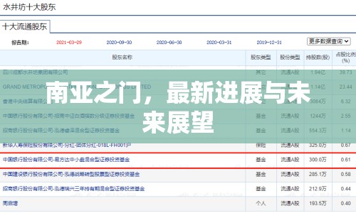 南亞之門，最新進(jìn)展與未來展望