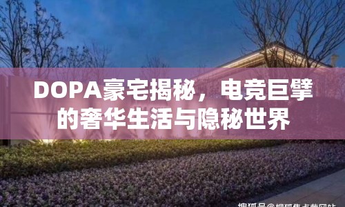 DOPA豪宅揭秘，電競巨擘的奢華生活與隱秘世界