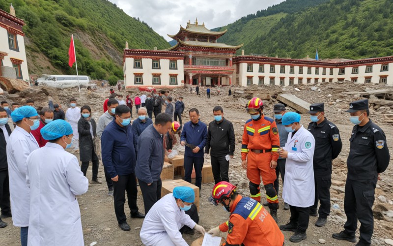 阿壩州地震救援行動全面展開，社會各界積極支援