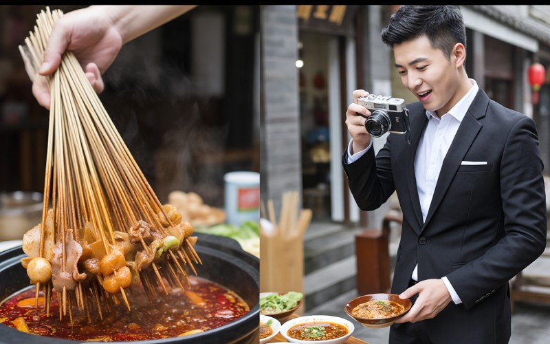 小劉的美食探索之旅，揭秘串串美食背后的故事