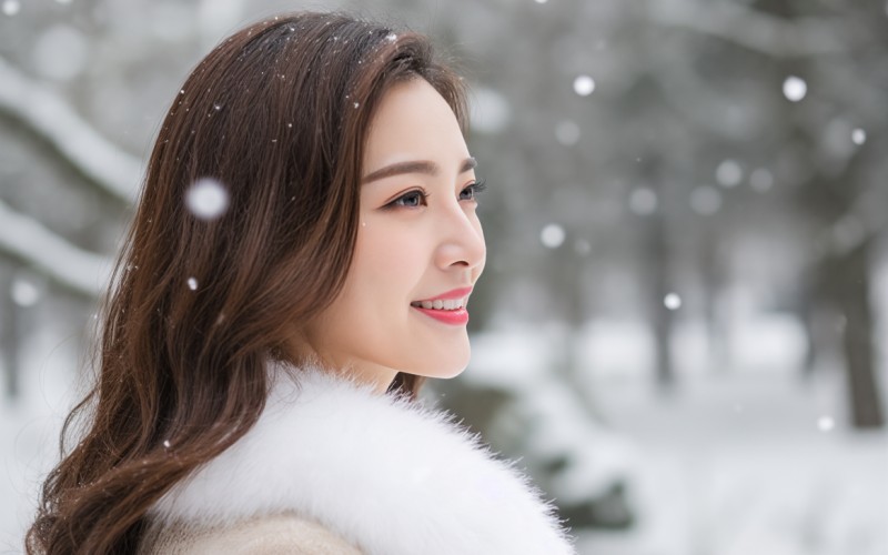 雪的魅力與故事，東北美女主播的獨特風采