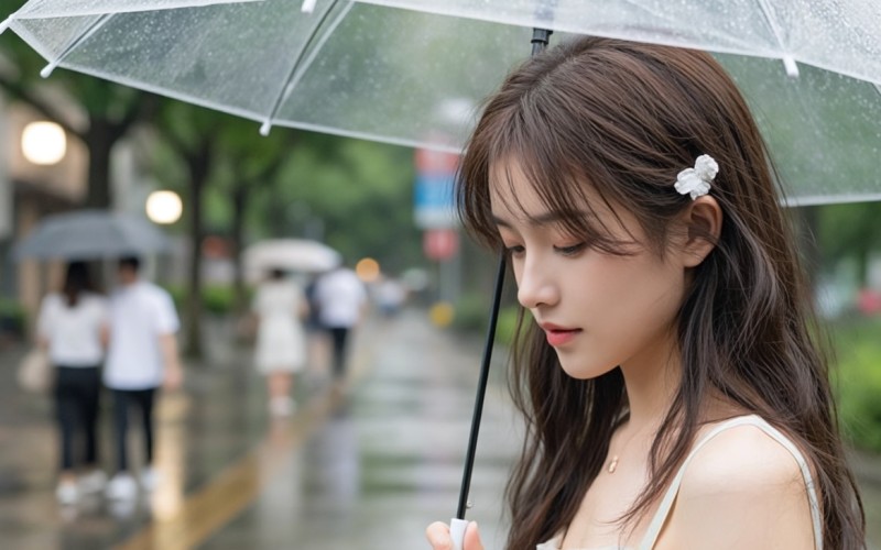 雨幕低語，治愈系女主播的下雨天溫柔