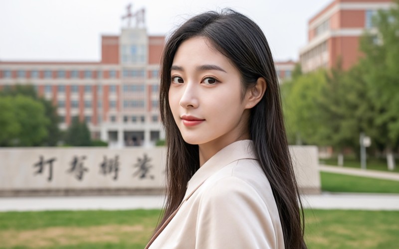 濟南大學學霸女神，解鎖校園美學新風尚