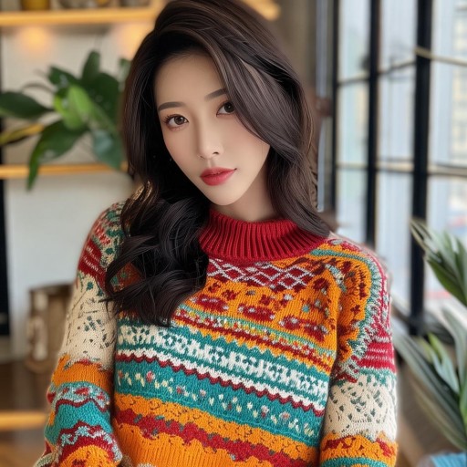 妖姬毛衣，女主播在線演繹時尚與魅力的完美交織