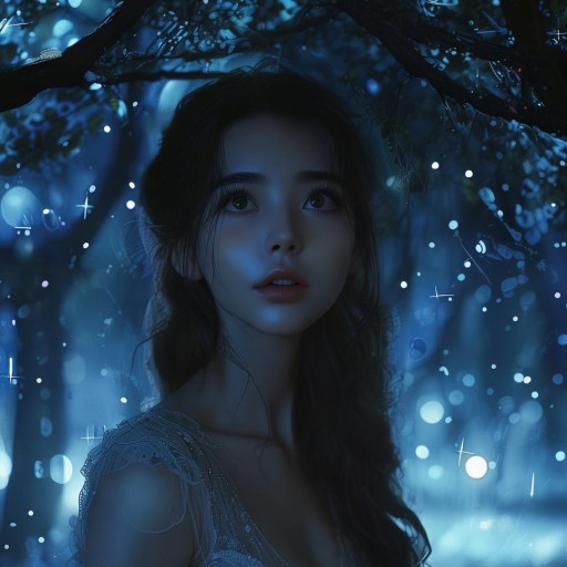 公園夜色，美女主播的深夜奇遇