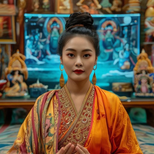 網(wǎng)絡女主播跨界演繹大悲咒，宗教與娛樂的融合新現(xiàn)象