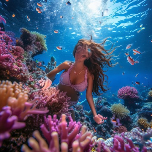 深海之約，女主播與粉絲的夢(mèng)幻潛水直播之旅