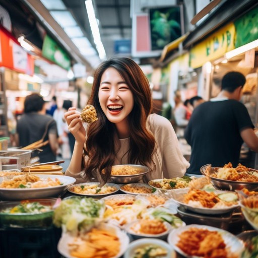 韓流美食新體驗，韓國女主播的咀嚼音——美食與聽覺的雙重盛宴