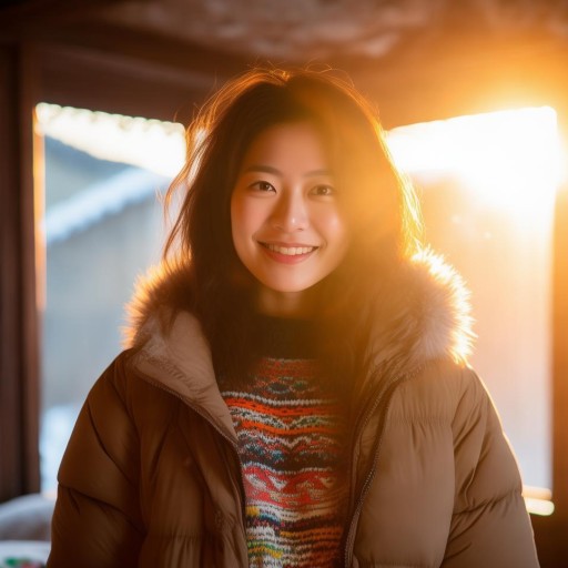 冬日暖陽，西安羽絨服直播女主播的溫暖傳遞