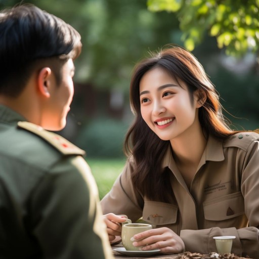 軍旅柔情，軍人與女主播的茶香連麥