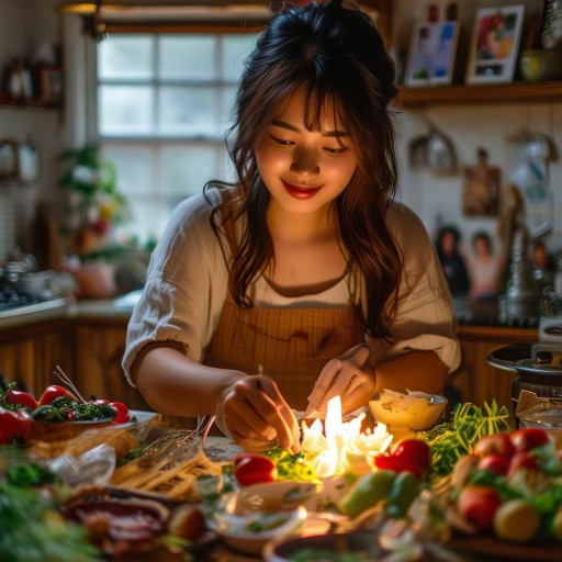 鏡頭外的溫暖，女主播用美食傳遞孝心