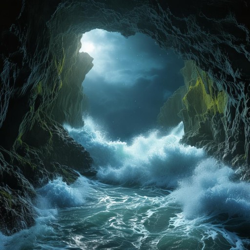神秘莫測！海之洞窟湍流破地而出的全球奇觀