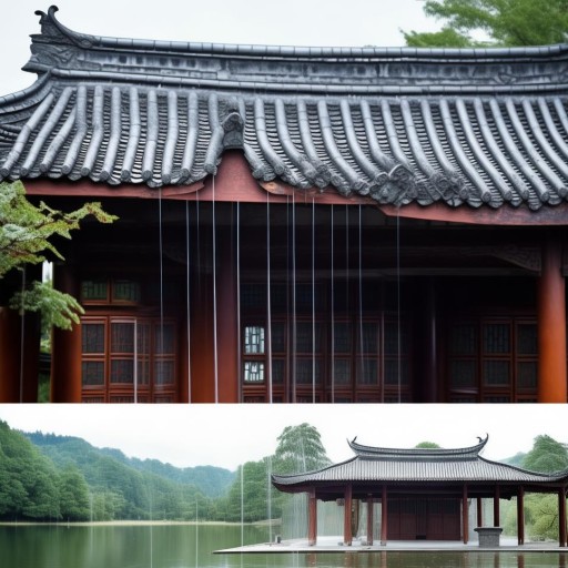 中國傳統(tǒng)建筑的防水奧秘，揭秘流出水頭的智慧