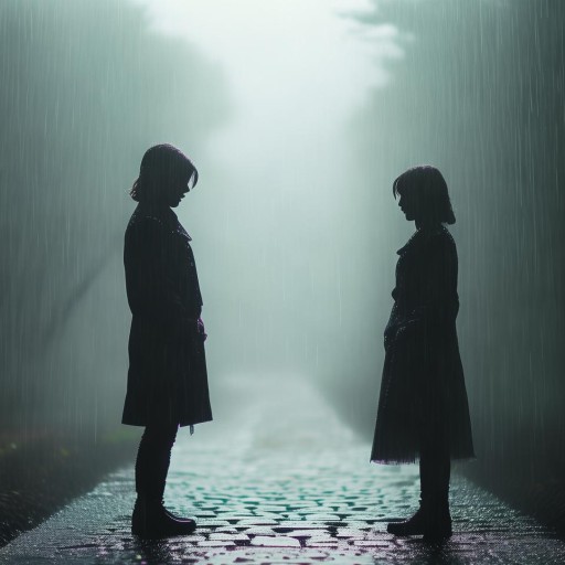 雨中無聲的告別
