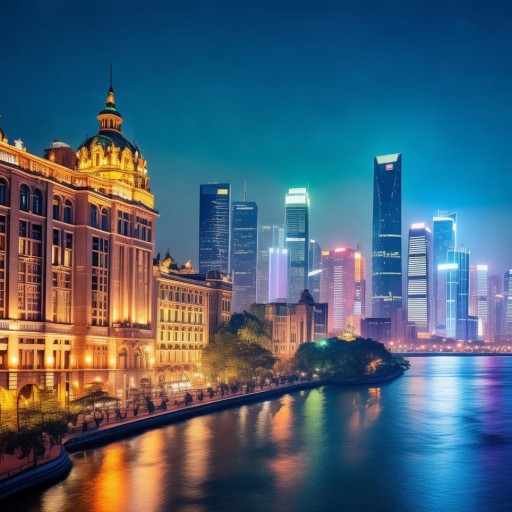 雙重曝光下的外灘，百年歷史與摩登都市的光影共鳴